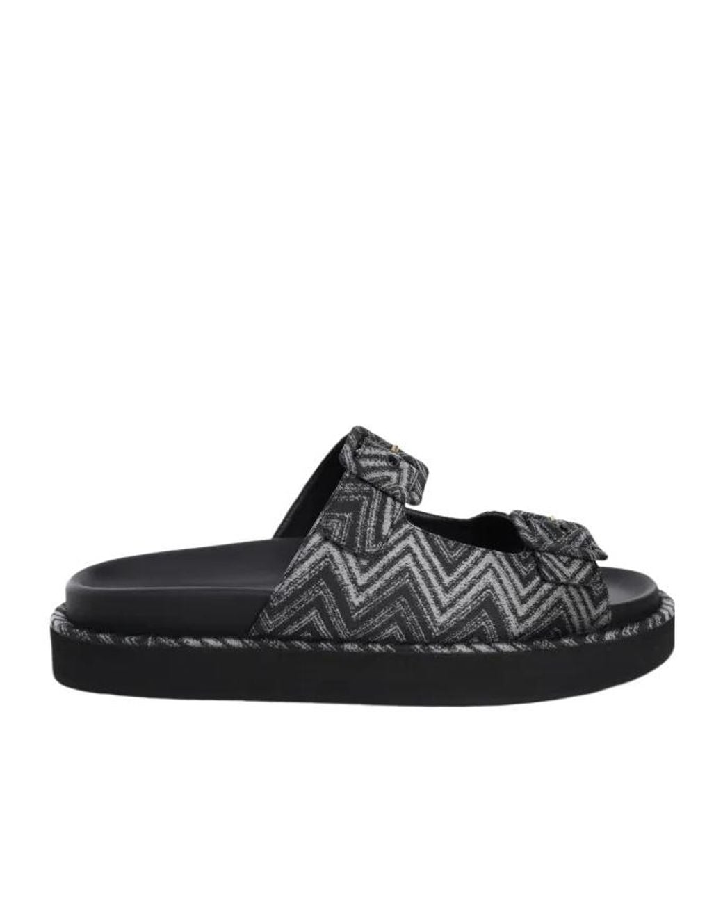 Missoni Black Zigzag Clea Sandals for men