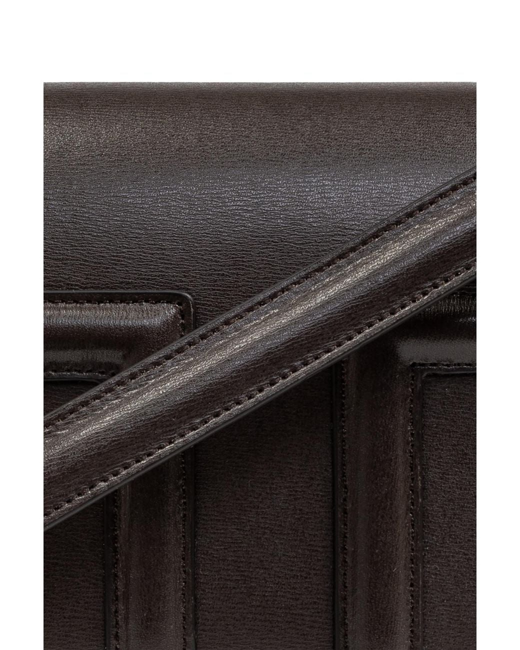 Totême  Black Totême T-Flap Mini Crossbody Bag