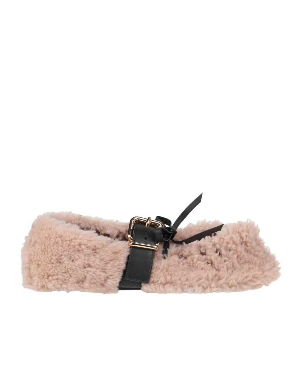 Marni Pink Mary Jane Flat Shoes
