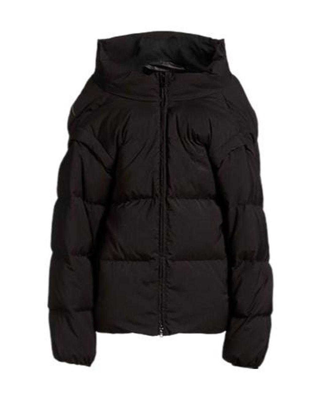 MM6 by Maison Margiela Black Solid-Color Down Jacket
