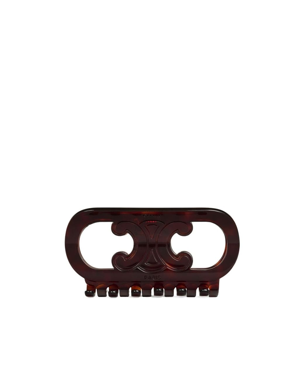 Céline White Maillon Triomphe Hair Claw