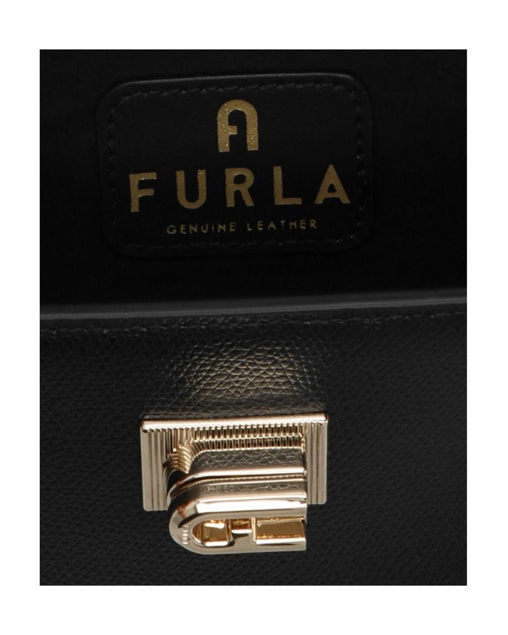 Furla Black 1927 Soft Mini Crossbody Bag