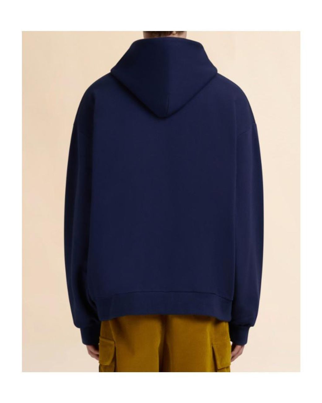 Marni Blue Logo Printed Hoodie for men