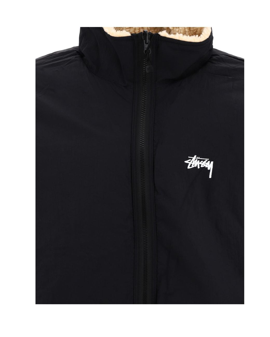 Stussy Natural Stüssy Reversible Fleece Jacket for men