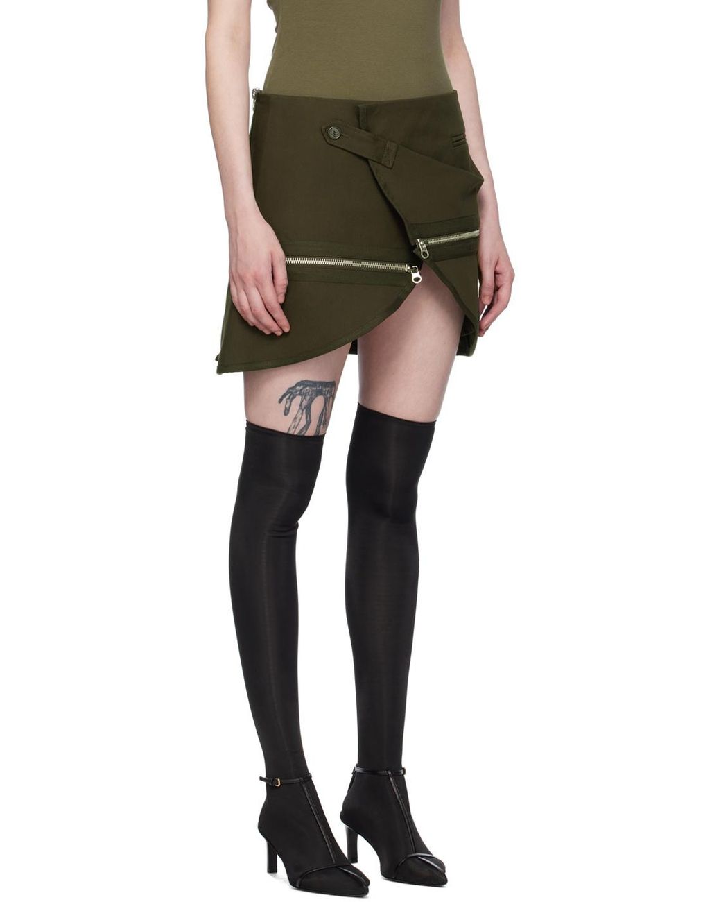 Courreges Black Courrèges Modular Mini Skirt