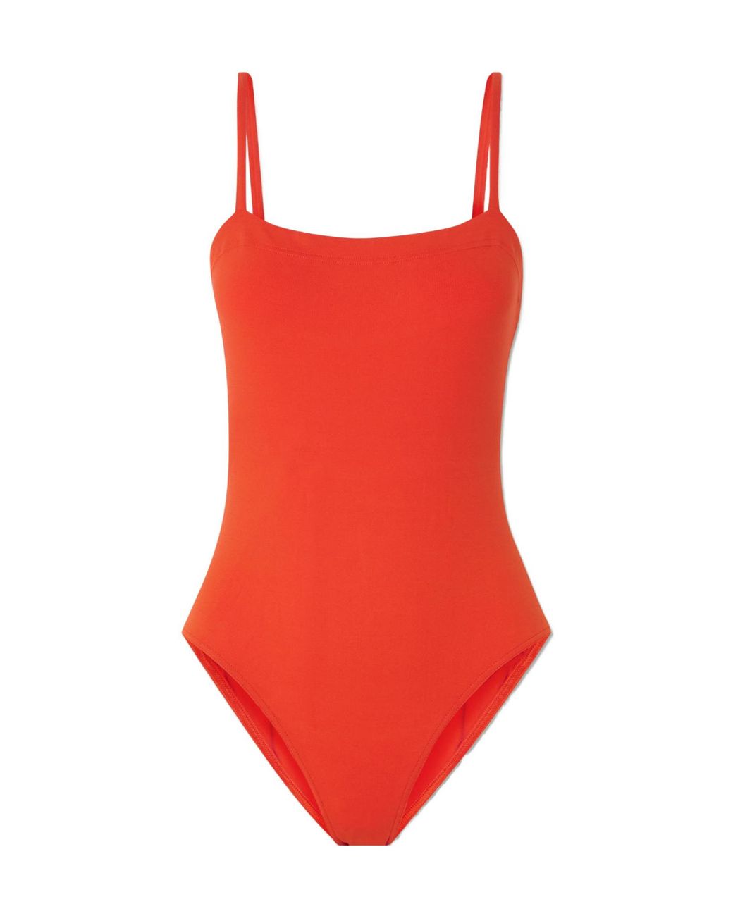 Eres Red Minimal Block One-Piece Swimsuit