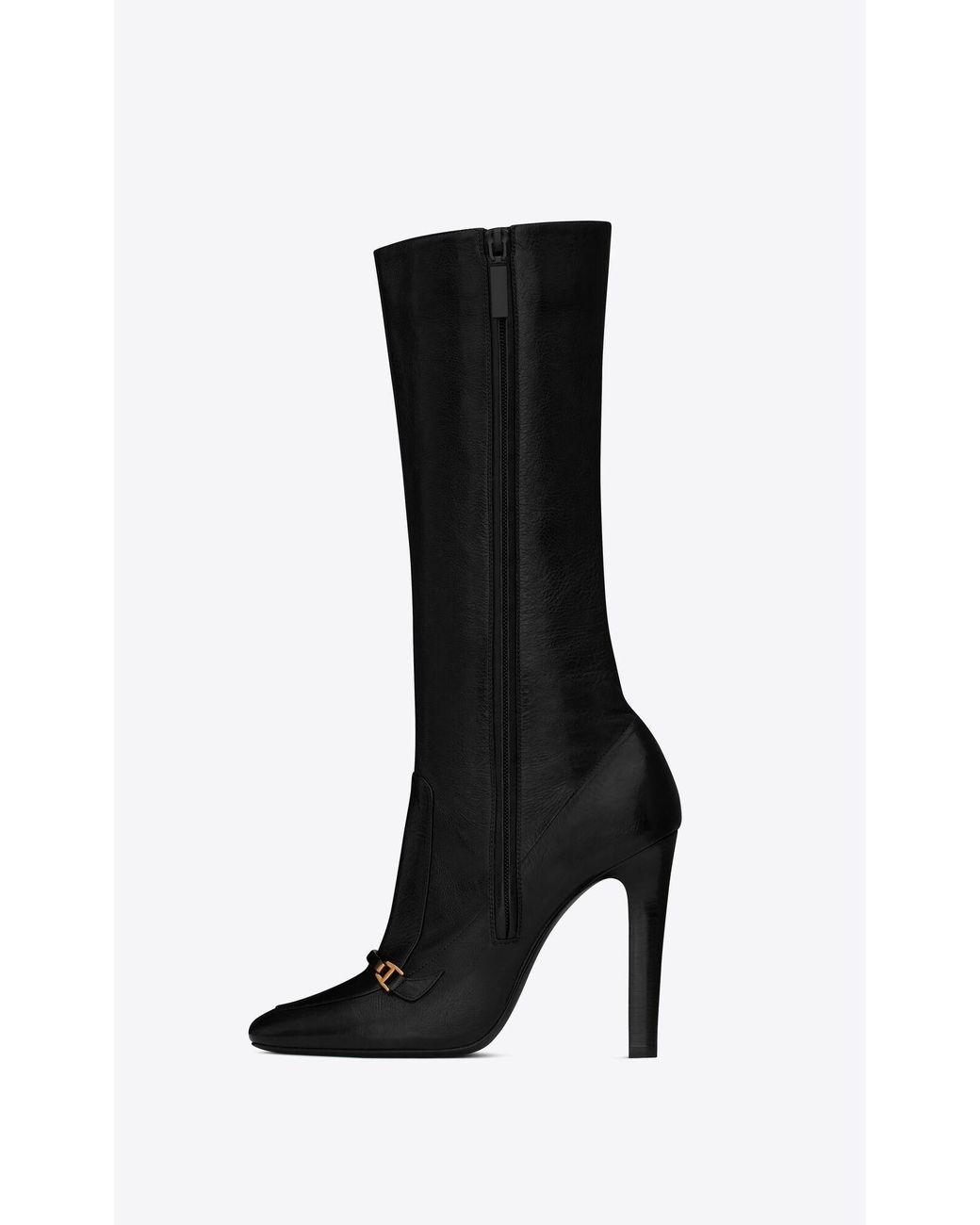 Saint Laurent Black Camden Heeled Boots