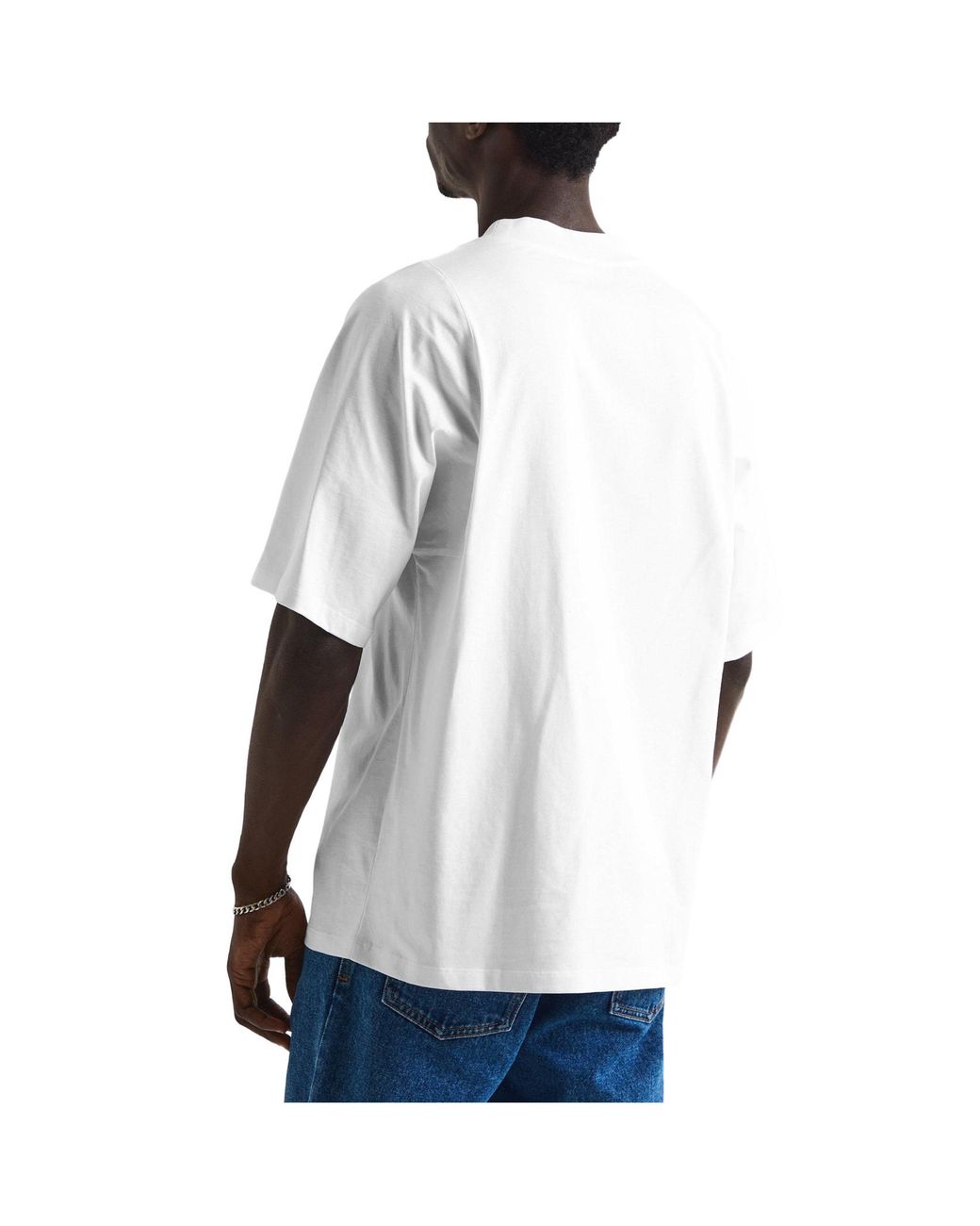 Balmain White Simple T-Shirt for men