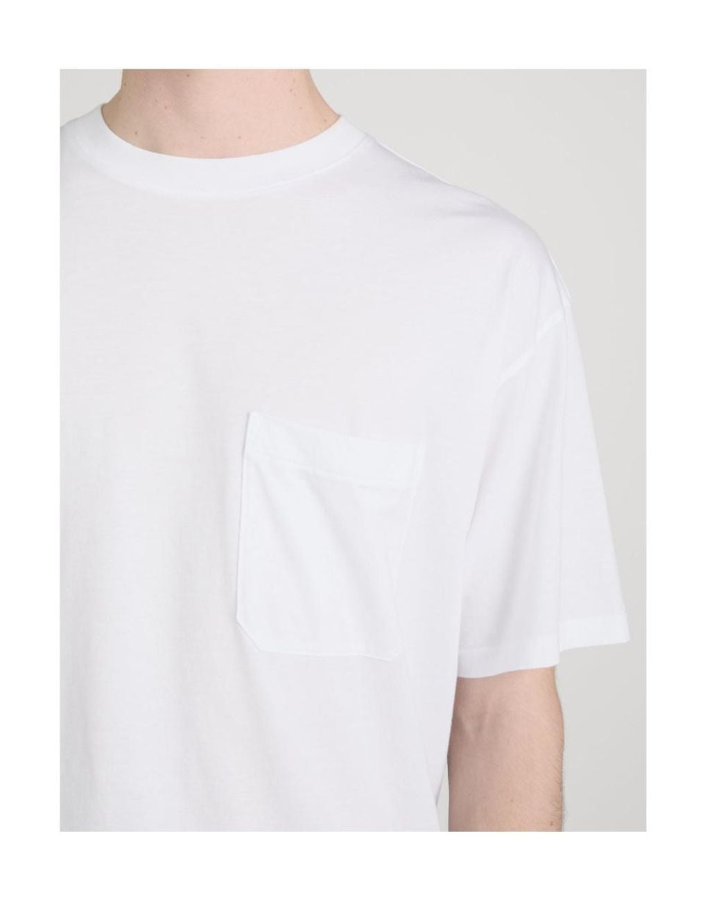 FRAME White Short-Sleeved T-Shirt for men