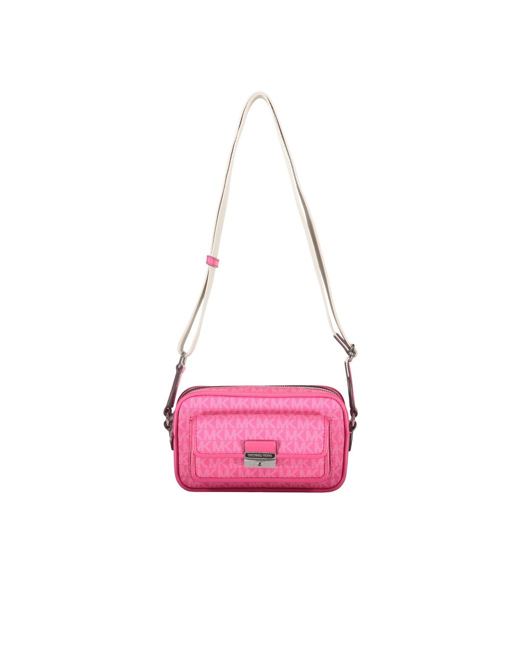 Michael Kors Pink Logo Camera Shoulder Bag