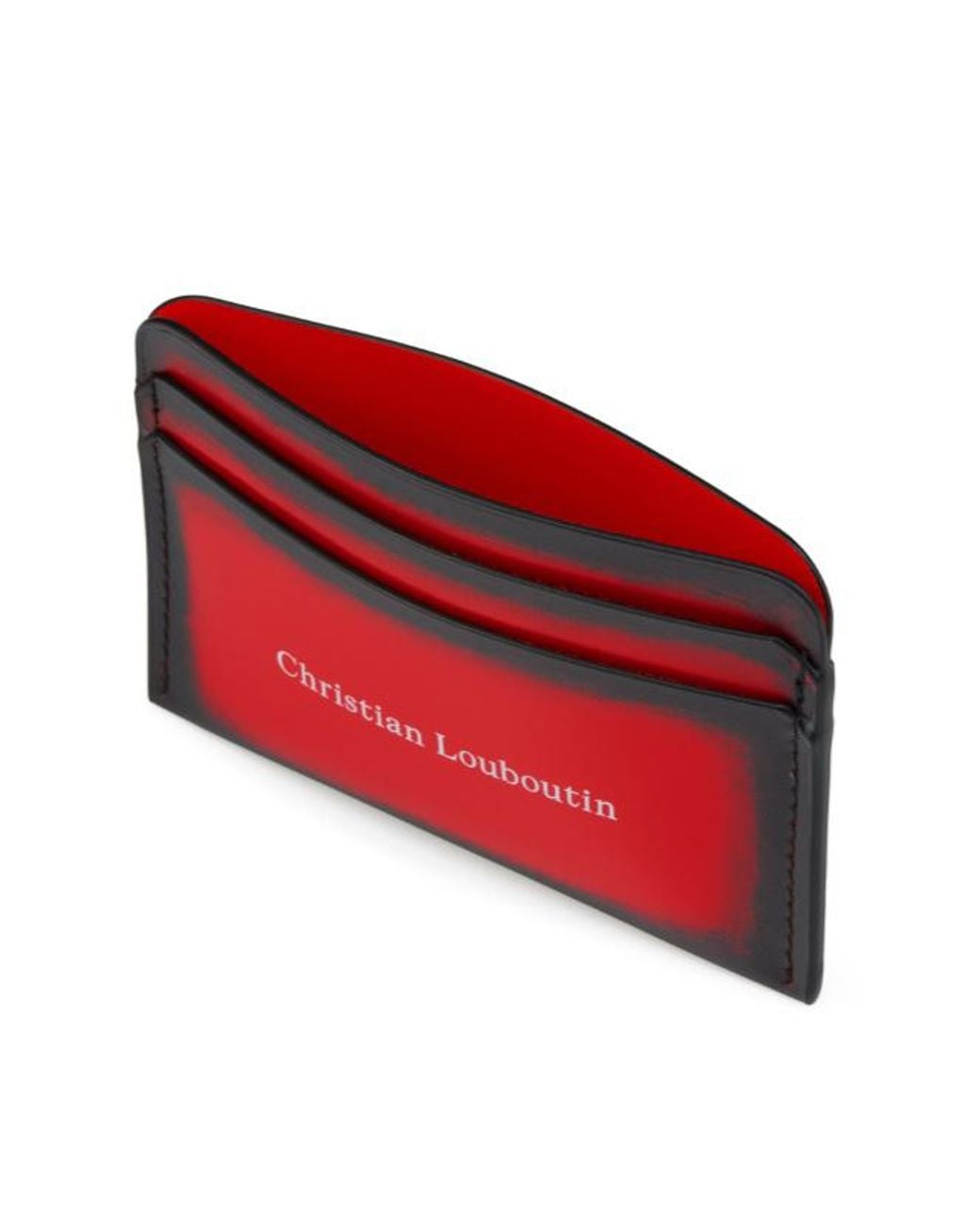 Christian Louboutin Red Gradient Card Holder Wallet for men
