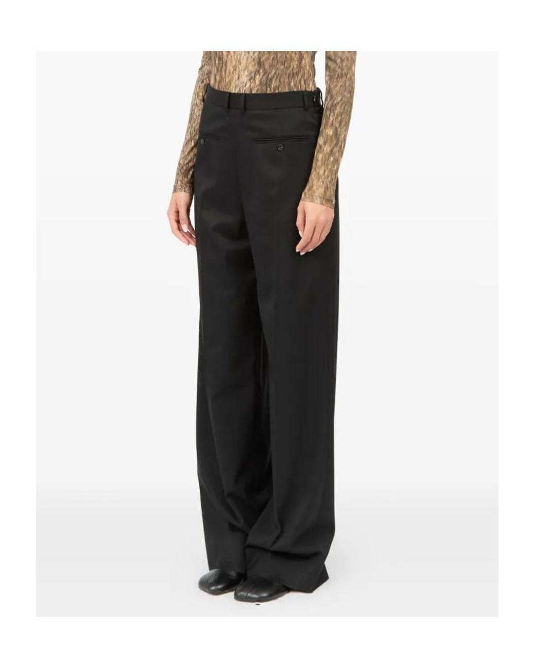 MM6 by Maison Margiela Black Tailored Trousers
