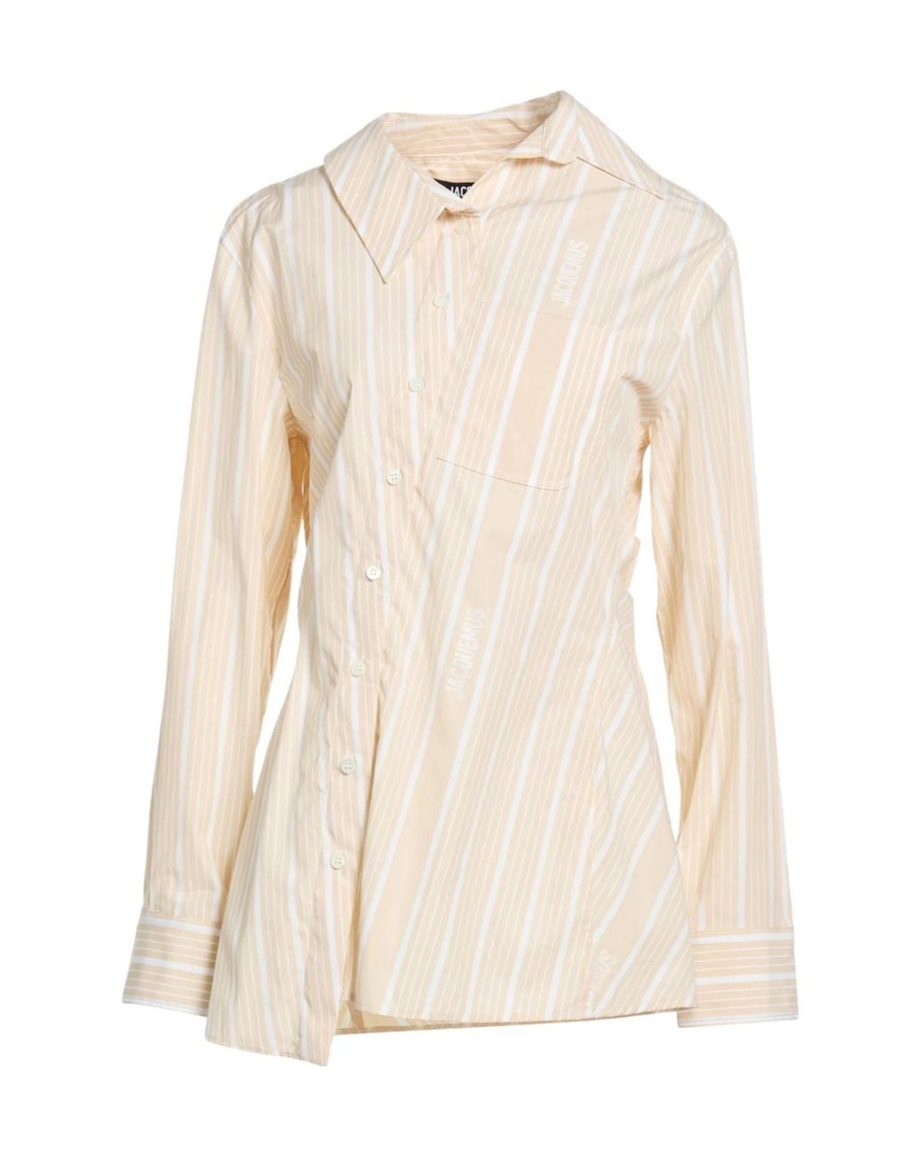 Jacquemus Natural Striped Long-Sleeve Shirt