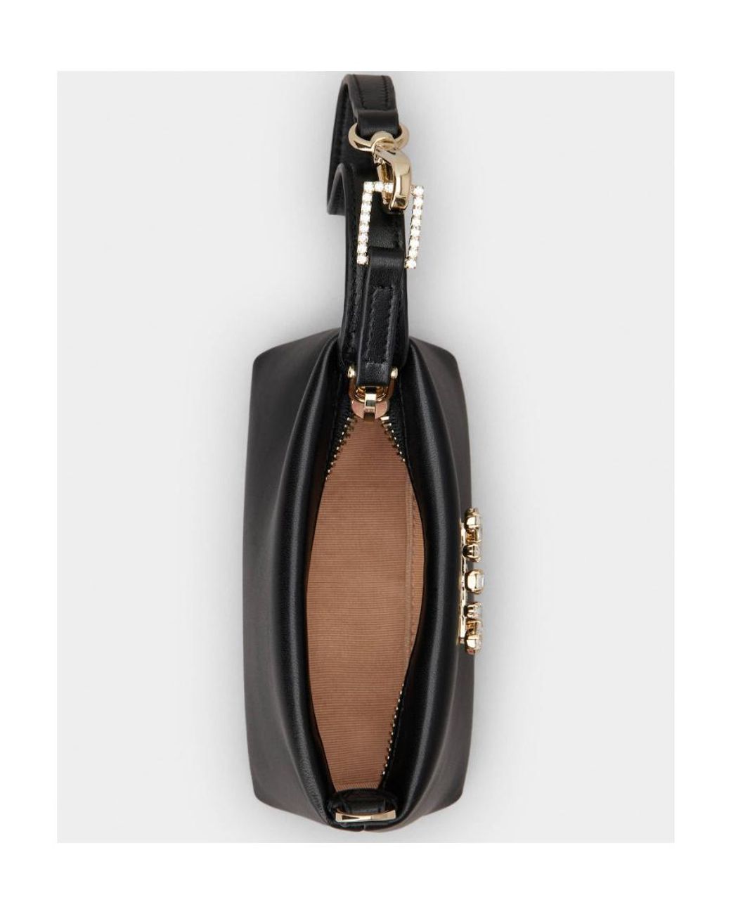 ショルダーバッグ・ポシェット ROGER VIVIER Rv Nightlily Charm Roger Vivier Rv Nightlily Buckle Embellished Shouder Bag in