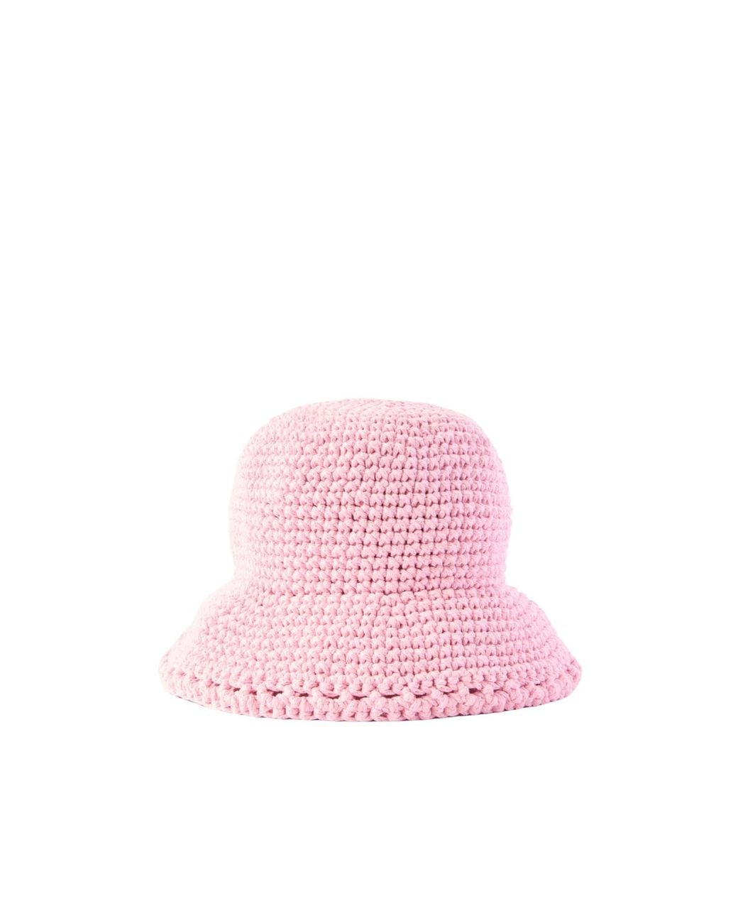 Magda Butrym Pink Crocheted Fisherman's Hat