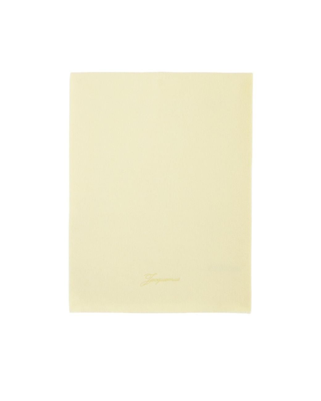Jacquemus Natural Le Tailleur Logo Embroidered Scarf