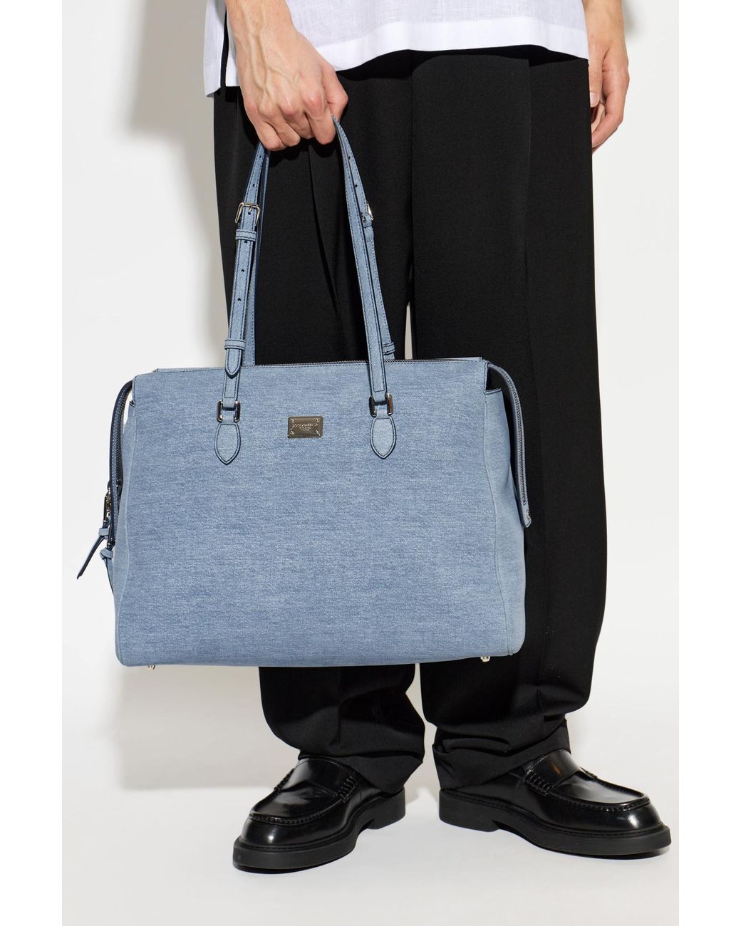 Dolce & Gabbana Blue Vittoria Handbag for men