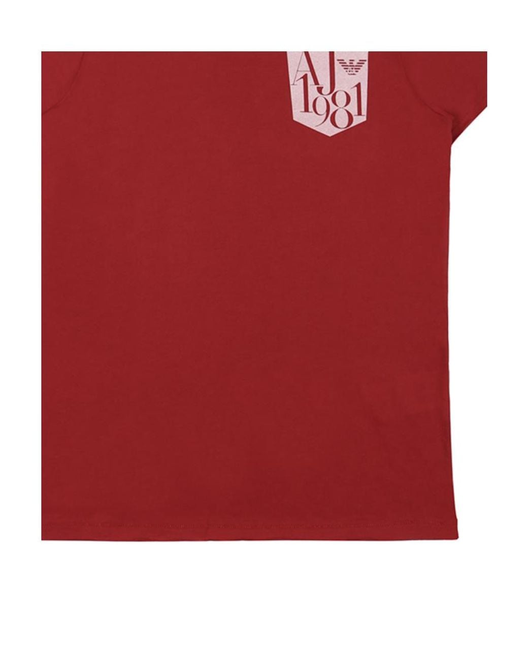 Armani Jeans Red Logo Details T-Shirt for men