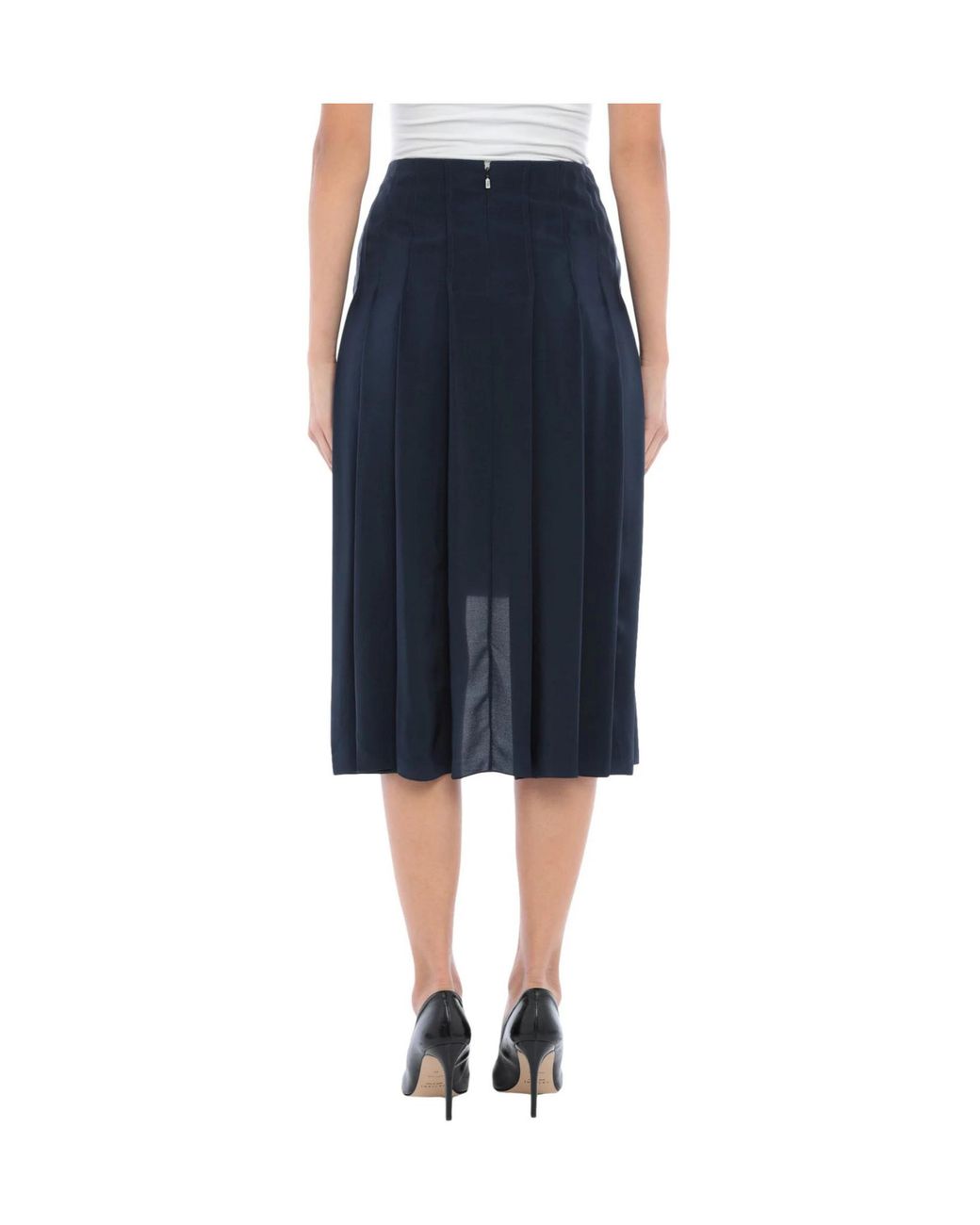 Chloé Blue Asymmetrical Minimalist Skirt