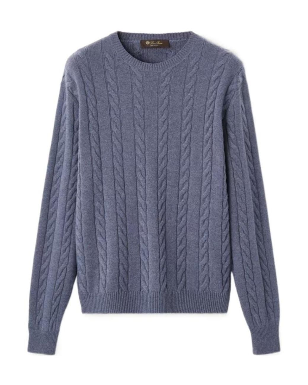 Loro Piana Blue Cedar Crewneck for men