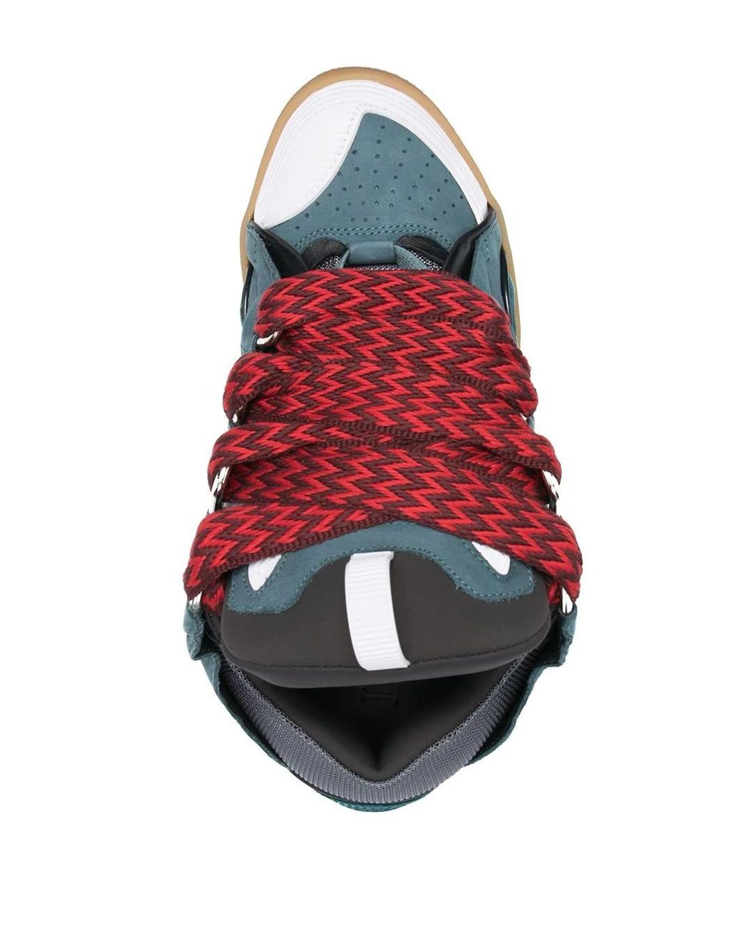 Lanvin Blue Curb Lace-Up Sneakers for men
