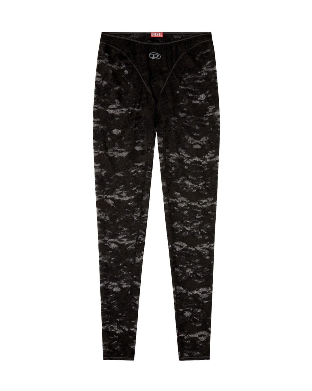 DIESEL Black Camouflageprint Tight Trousers