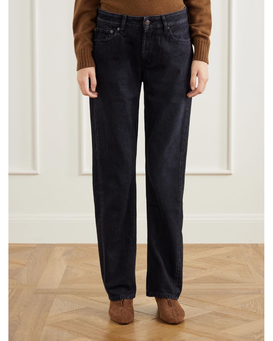 Kallmeyer Blue Mid-Rise Straight-Leg Jeans