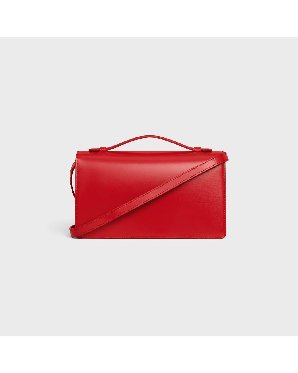 Céline Red Medium Triomphe Folio