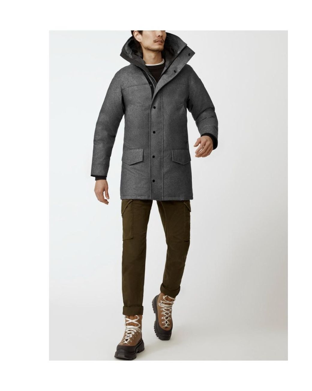 Canada Goose Gray Langford Hooded Parka for men