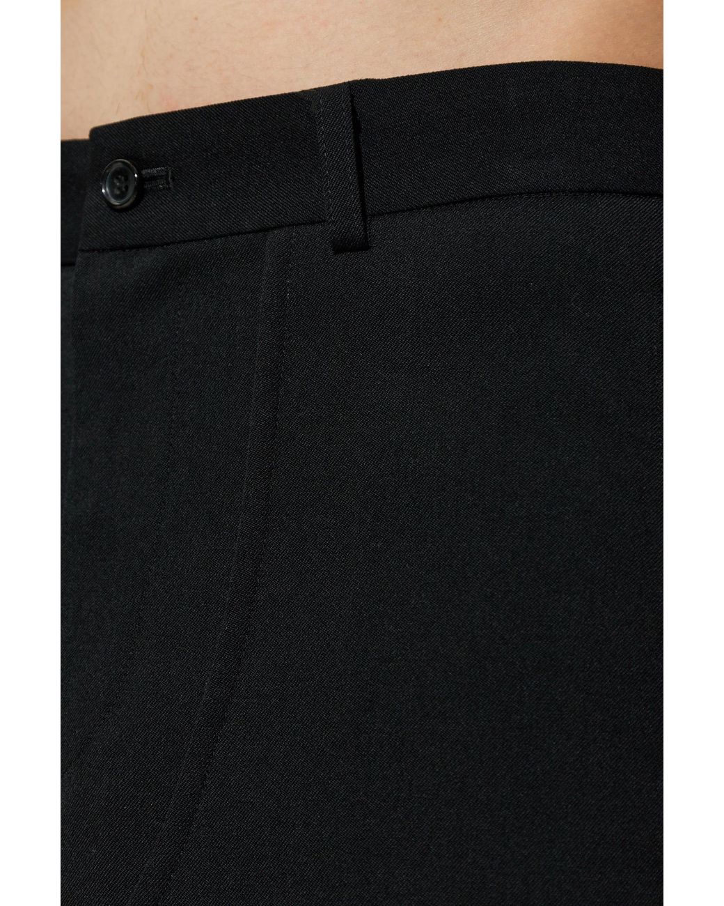 Comme des Garçons Black Belt-Loop Shorts for men