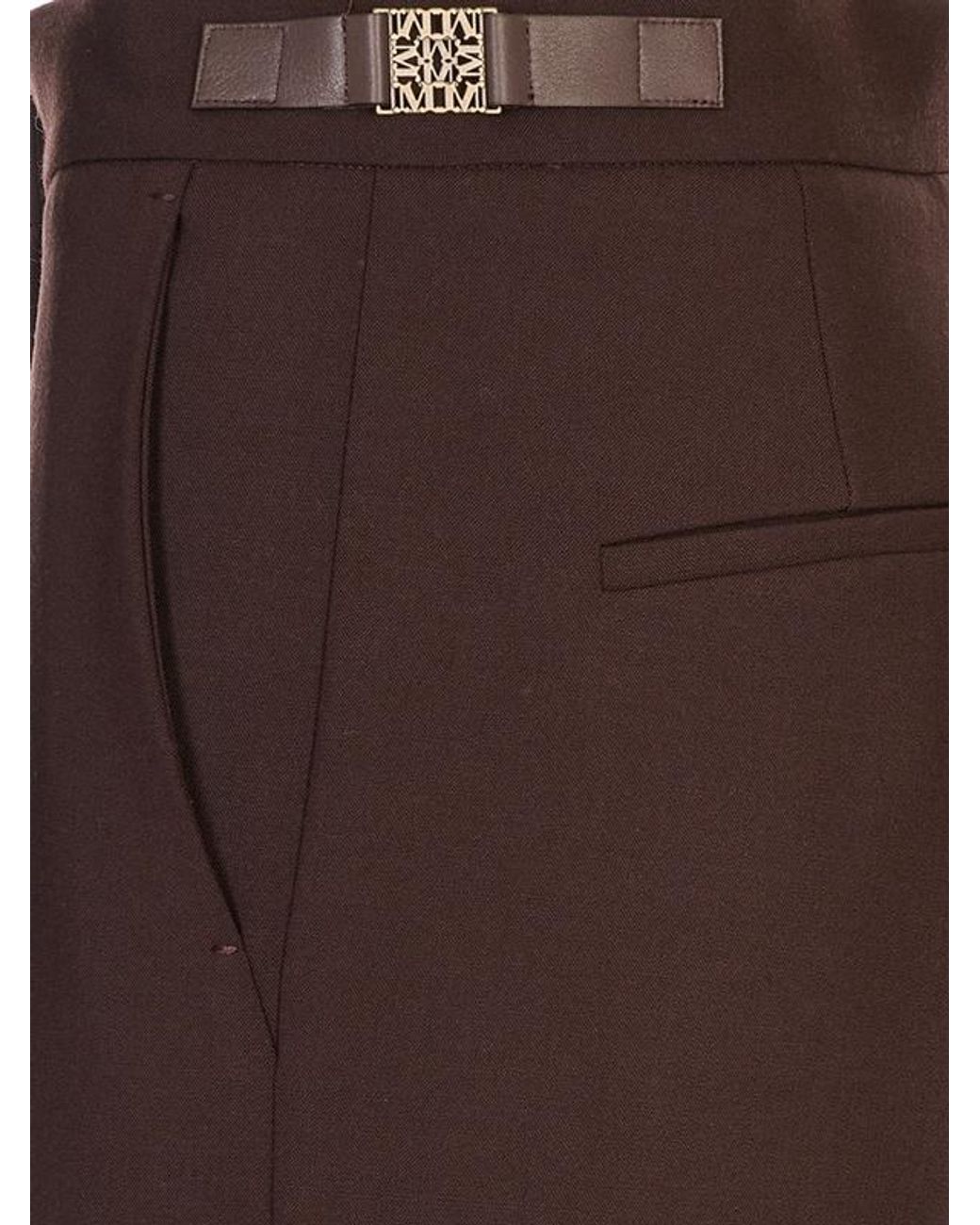 Max Mara Brown Macino Tailored Pants