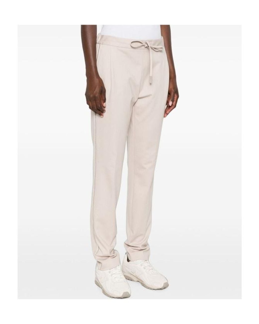 Fabiana Filippi White Straight-Leg Casual Trousers