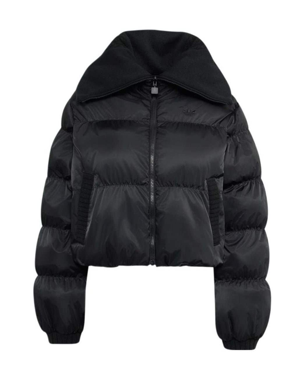 Adidas Originals Black Knitted Puffer Jacket