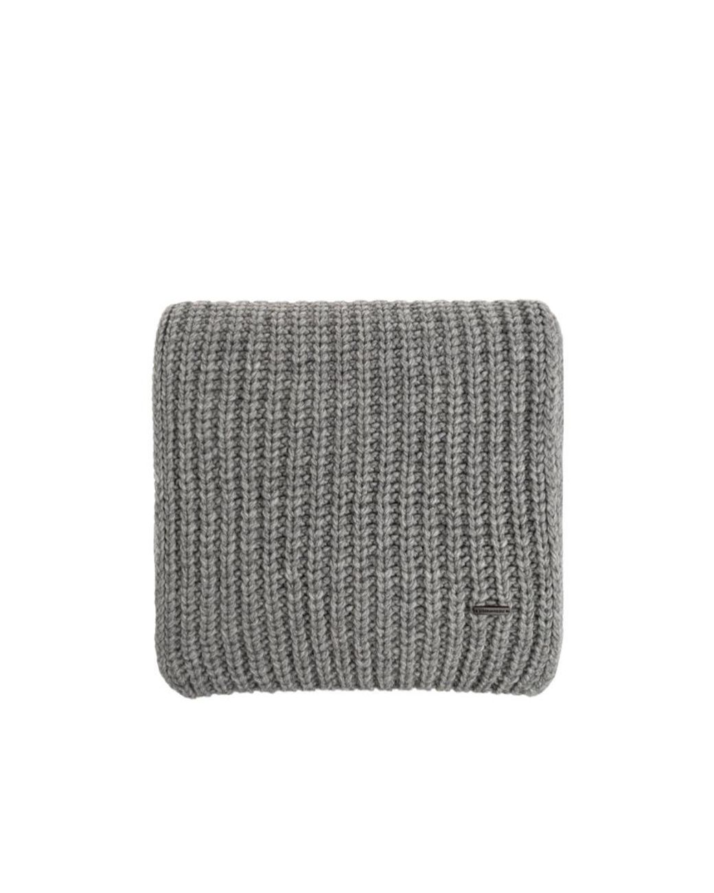 DSquared² Gray Ribbed Logo Scarf for men