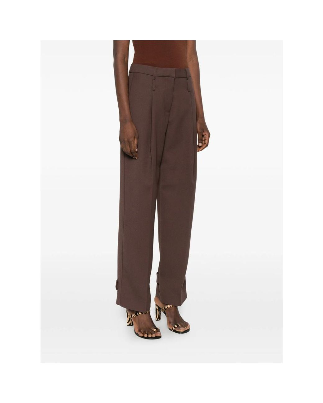 Stine Goya Brown Pleated Trousers