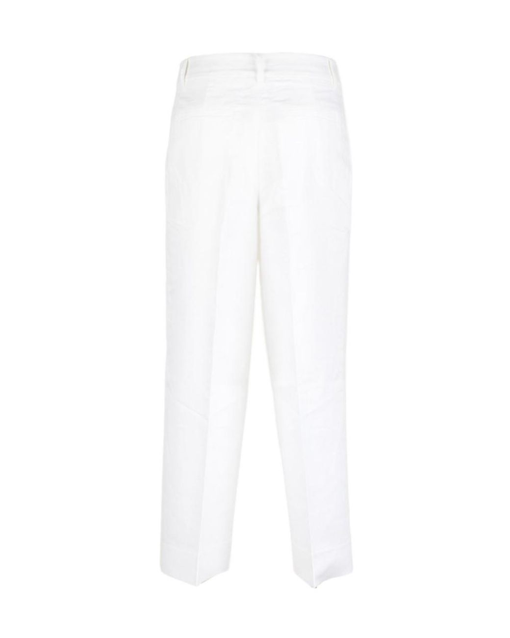Michael Kors White Pleated Trousers