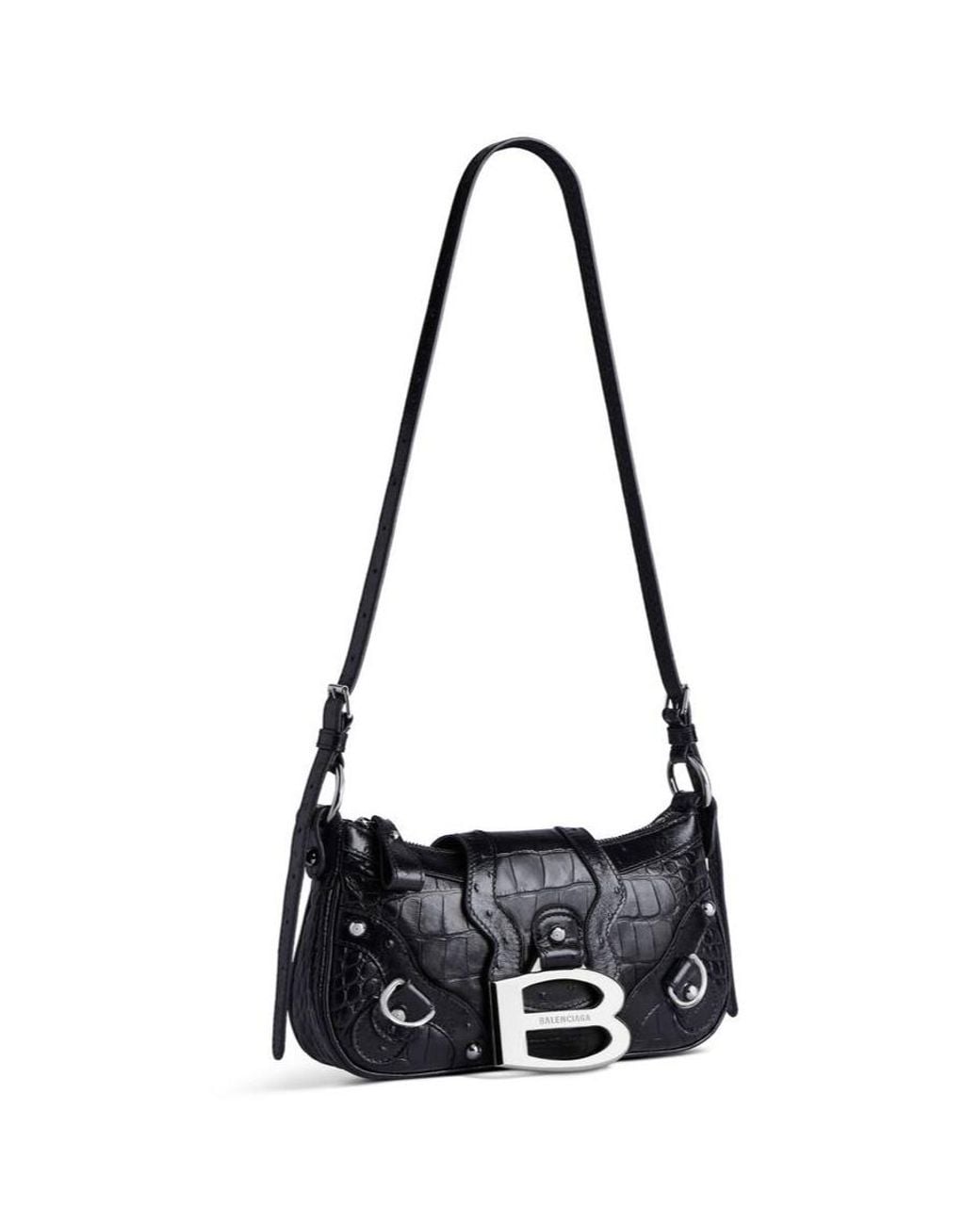 Balenciaga White Essex Small Shoulder Bag