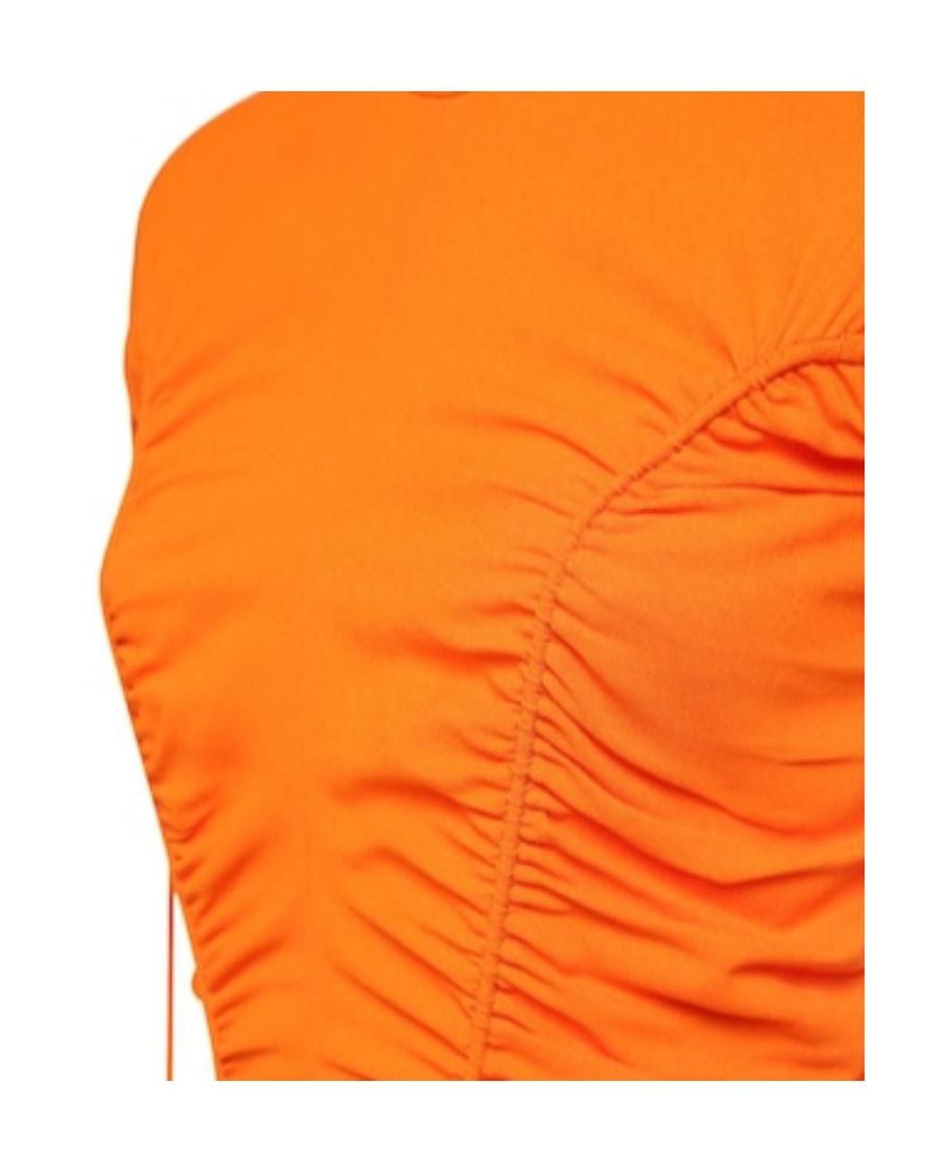 Stella McCartney Orange Satin Mini Dress