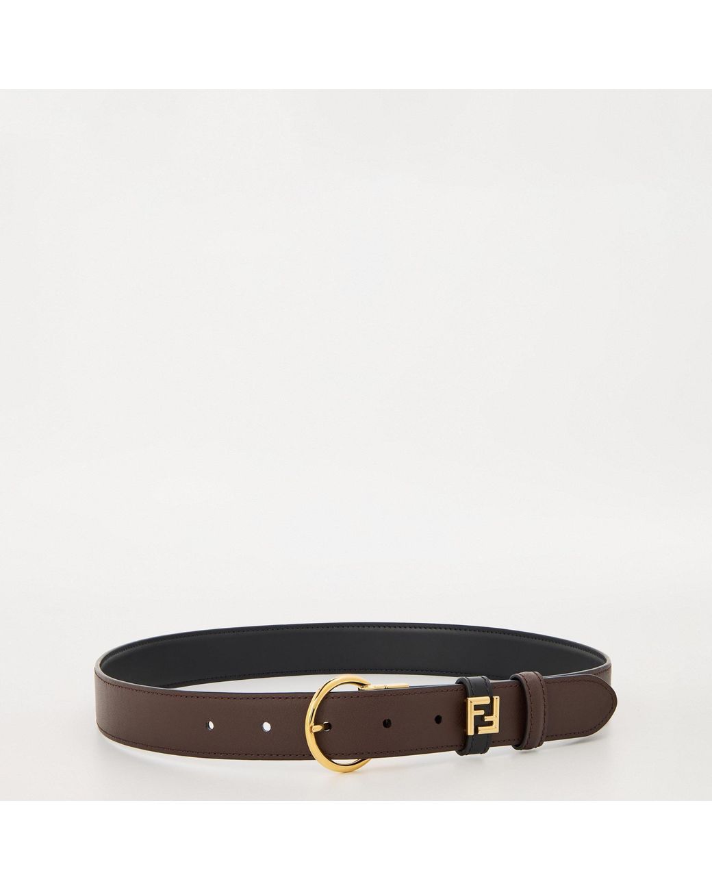 Fendi White Reversible Belt