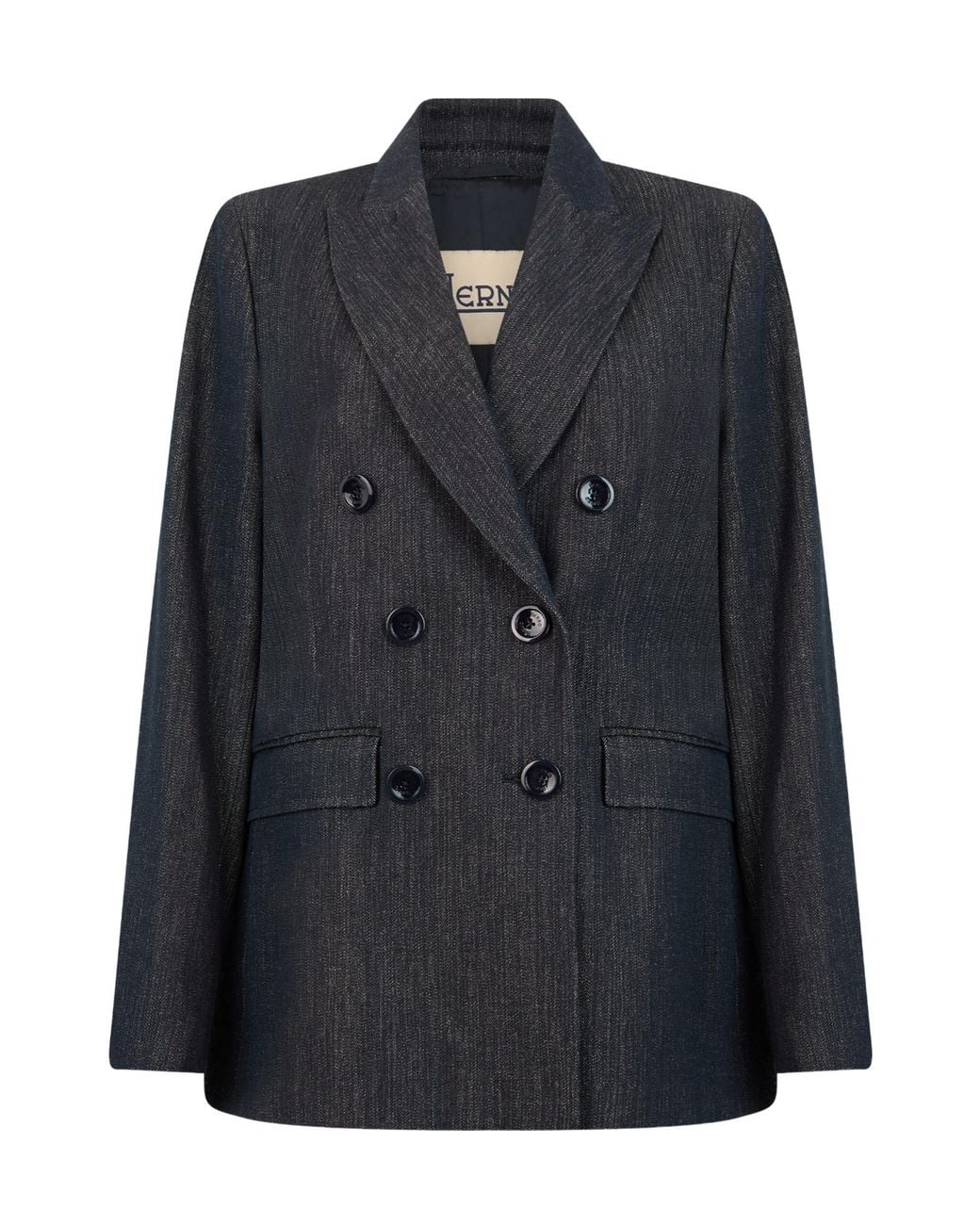 Herno Black Double-Breasted Blazer