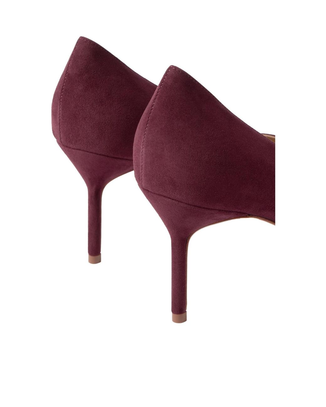 Manolo Blahnik Purple Suede Pumps