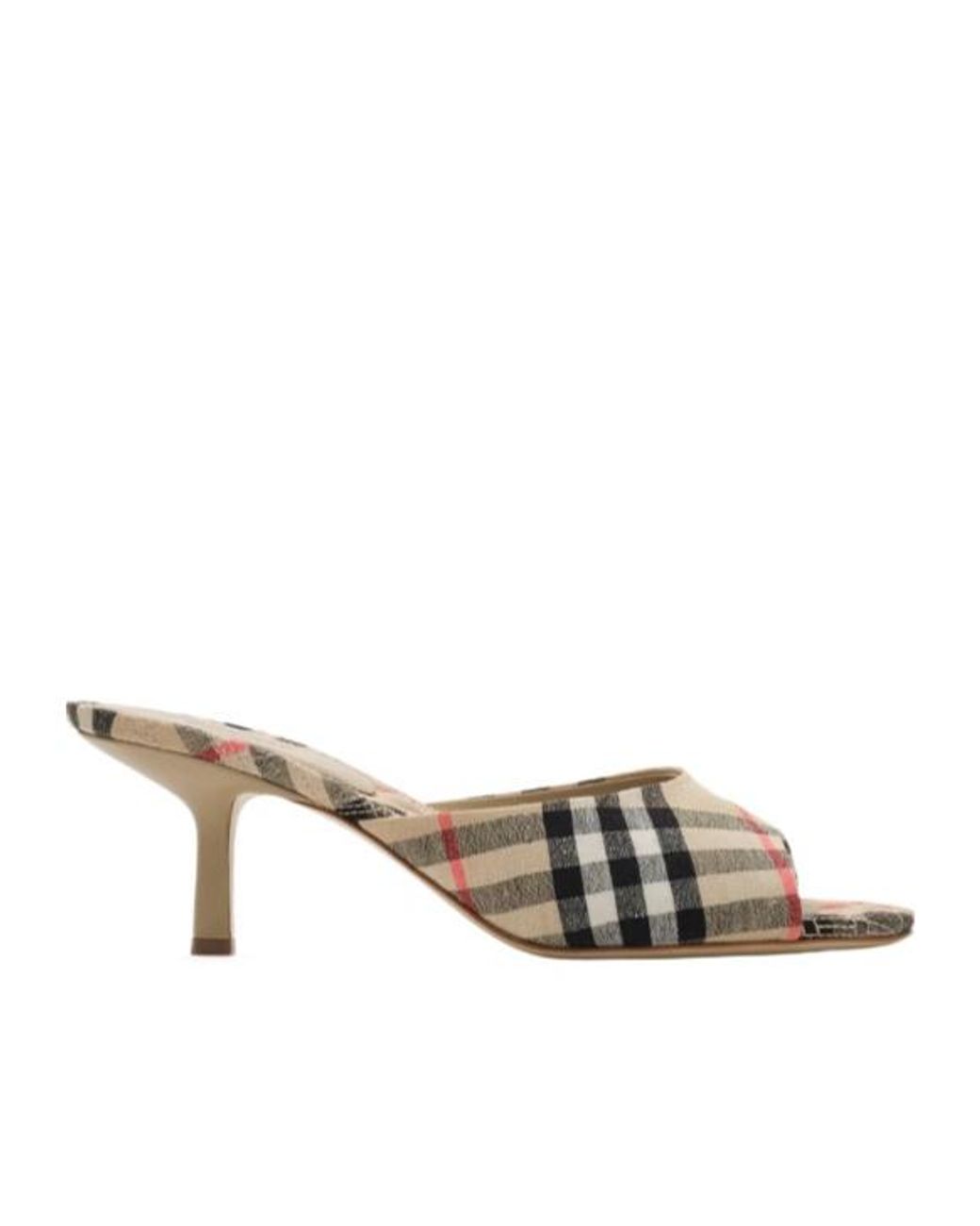 Burberry Multicolor Check Mews Low Sandals