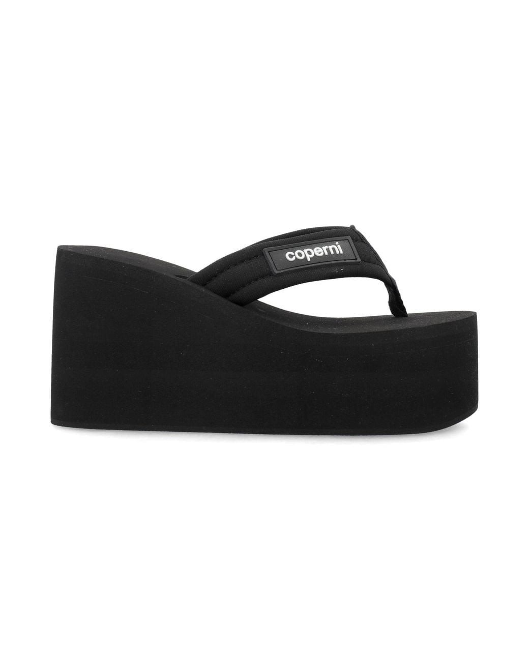 Coperni Black Logo Patch Sandals