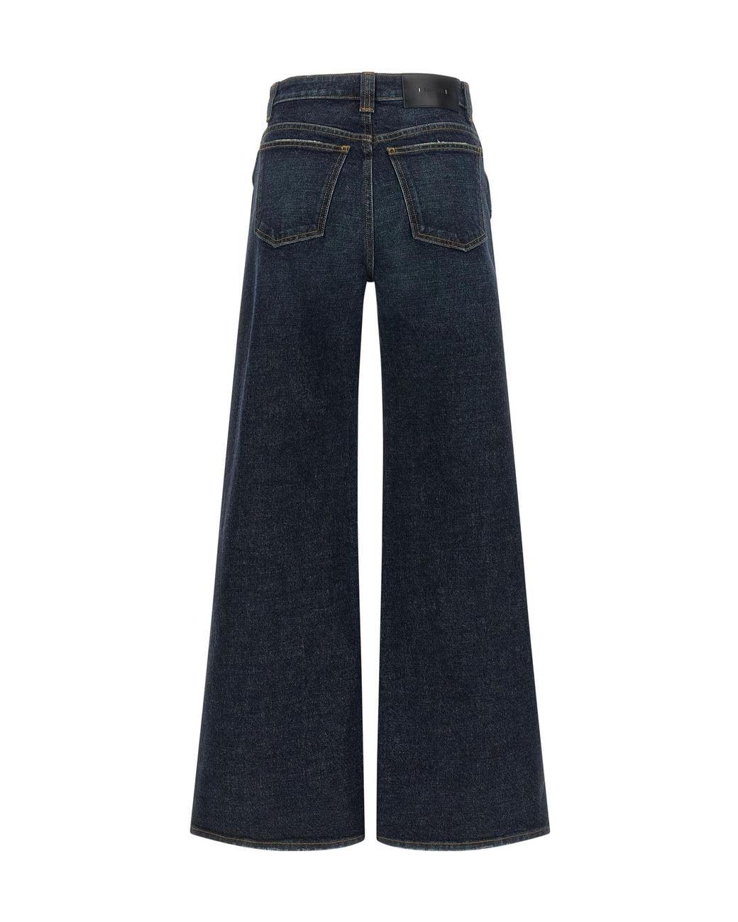 Khaite Blue Wide-Leg High-Waist Jeans