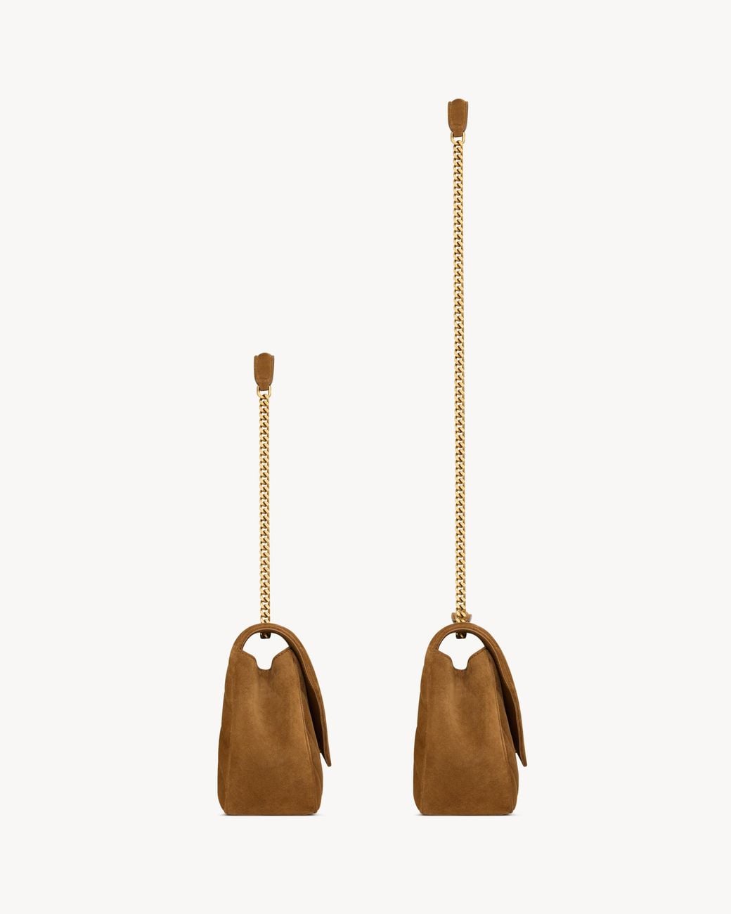 Saint Laurent Brown Loulou Medium Shoulder Bag