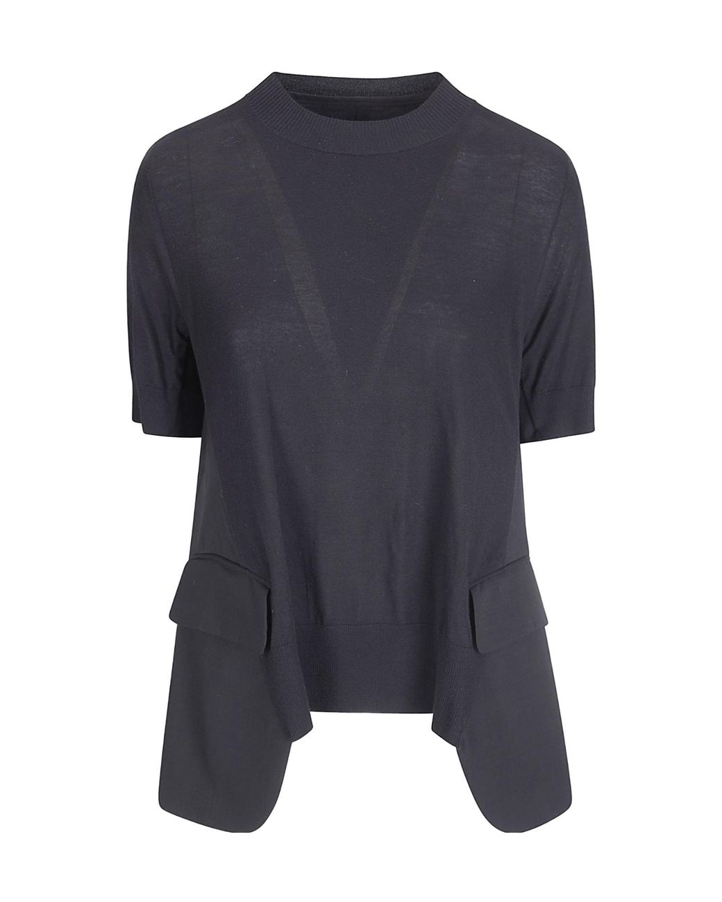 Sacai Blue Knit Pullover