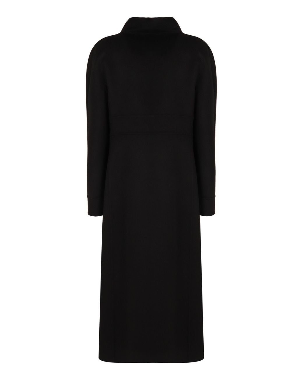Valentino Black Double-Breasted High Neck Coat