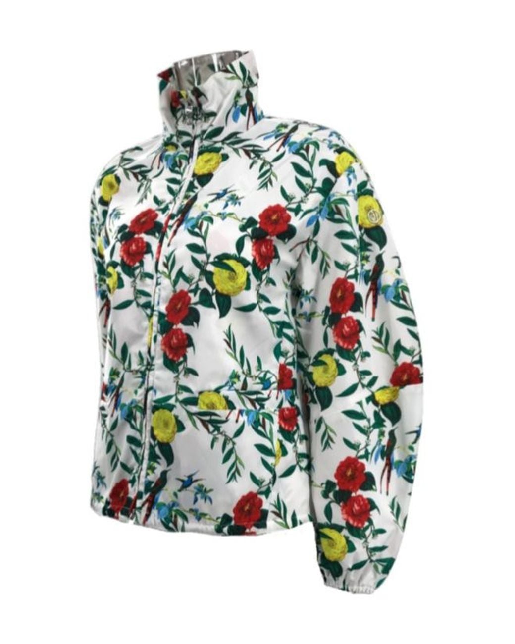 Armani Jeans Green Printed Zipper Casual Jacket