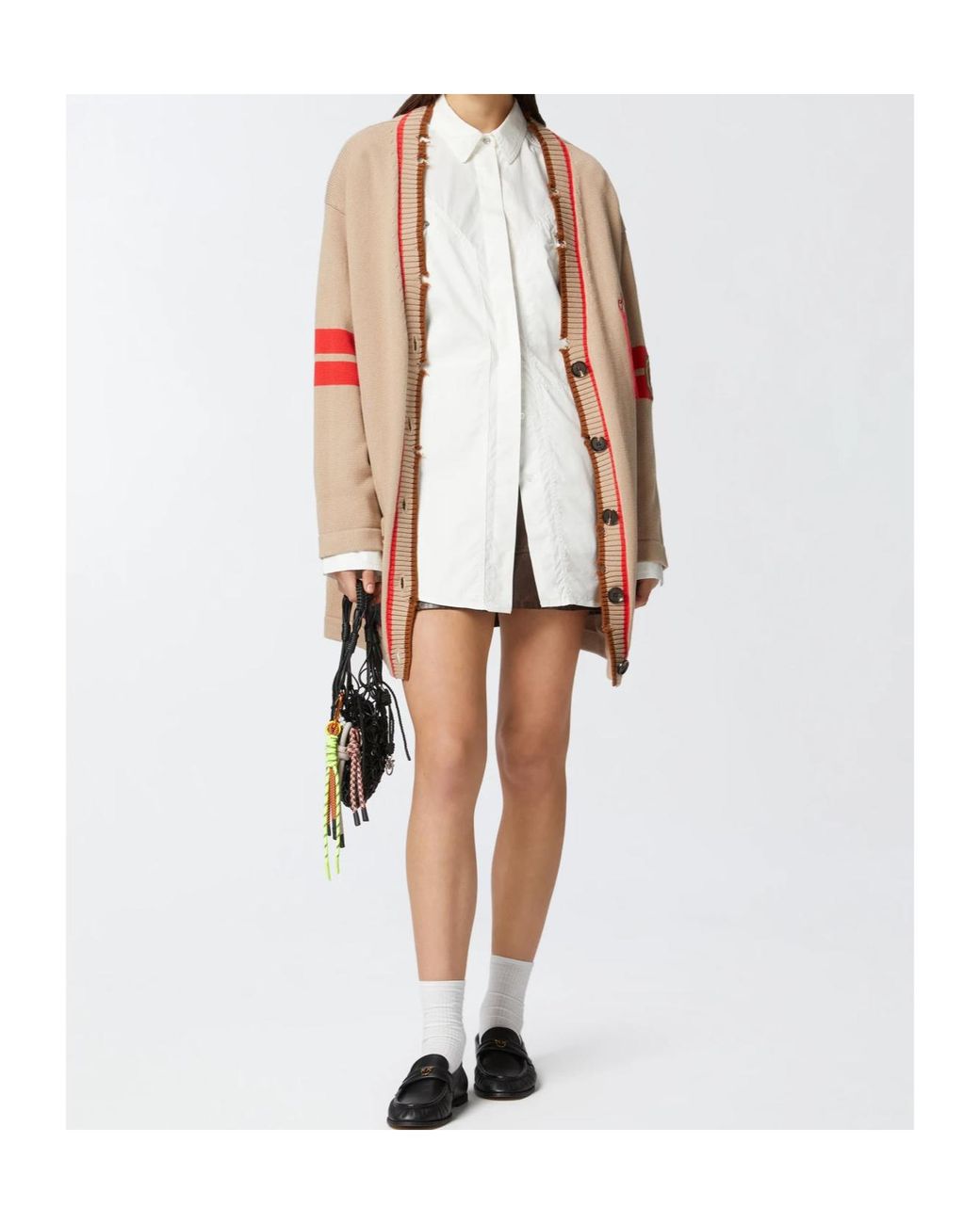 Pinko White Pocket Zipped Shirt
