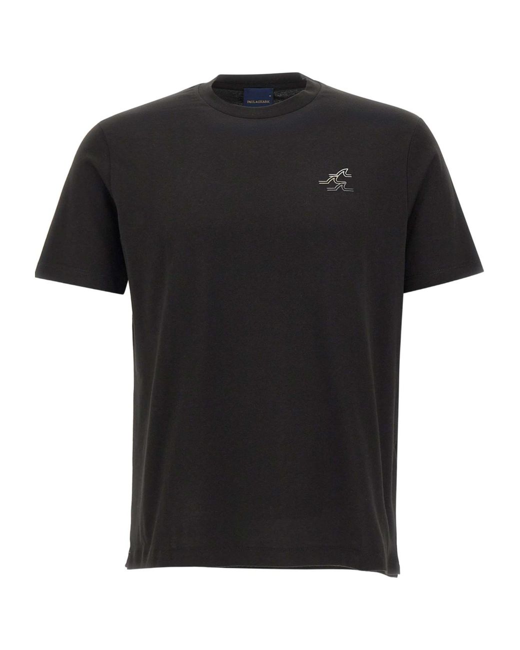 Paul & Shark Black Logo Crew-Neck T-Shirt for men